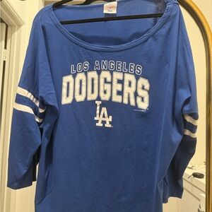 Majestic Women's Blue Los Angeles Dodgers Long Sleeve Tee